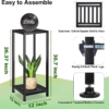 Plant Stand Indoor Outdoor Heavy Duty Wrought Iron Pedestal Stands Metal Plant Stand Decorative Flower Stand for Patio Garden Deck Living Room - Image 3