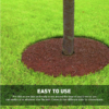 Tree Mulch Double Sided Natural Look Two Colors in One – Single Ring-Recycled Heavy Duty, 24" Brown - Image 4