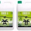 Nutrient Base Part a 1-4-2 and B 3-0-0.5 Liquid Fertilizer Plant Food for Coco Coir Garden Veg and Flower Indoor Outdoor Hydroponics 5L /1.3G Part a and 5L/ 1.3G Part B Included