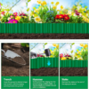 Landscape Edging Board, Paver Edging, Lawn Edging, Antirust Flexibility Sturdy Plastic Garden Edging Border Fence for Vegetable, Flower Beds, DIY Patios and Lawns Edging（6 Inch by 30 Feet） - Image 4