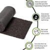 Recycled Rubber Walkway | Natural Looking Permanent Mulch Pathway Solution and Plants Vegetables & Flower Garden Barrier | Garden Edging Border Mat - 8' X 2' - Image 9