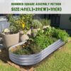 2Pcs Galvanized Raised Garden Bed Kit, Galvanized Planter Oval Large Metal Raised Garden Boxes Outdoor for Vegetables… - Image 5