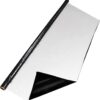 (R) 1 Mil LLDPE Silver Black Metallic Plastic Mulch Plastic Film for Fruits, Vegetables, Crops, Greenhouse, Garden (4FTX600FT)