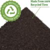 Recycled Rubber Walkway | Natural Looking Permanent Mulch Pathway Solution and Plants Vegetables & Flower Garden Barrier | Garden Edging Border Mat - 8' X 2' - Image 2
