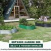 2Pcs Galvanized Raised Garden Bed Kit, Galvanized Planter Oval Large Metal Raised Garden Boxes Outdoor for Vegetables… - Image 2