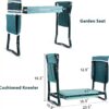 Garden Kneeler and Seat, Heavy Duty Garden Stool with EVA Foam Kneeling Pad, Foldable Gardening Bench with 2 Tool Pouches, 2-In-1 Portable Gardening Supplies, Idea Gifts for Women Men Seniors - Image 4