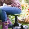 Garden Rocker Rolling Seat with Height Adjustable Work Seat Stool and Patented Rocking Wheels | Made in USA | Model GB1300 - Image 8