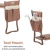 Garden Kneeler and Seat Folding Kneeling Bench Stool with Tool Pouches Soft EVA Foam for Gardening,Asiento Garden Kneeler,Brown - Image 6