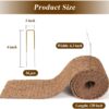 Natural Mulch for Landscaping 120" X 6.3", Coconut Fiber Mulch Mat Roll with 16 U-Shaped Steel Stakes, Garden Edging Border Mat Natural Looking Permanent Mulch Barrier for Plants Vegetables & Flowers - Image 6