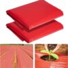 2Pack 3 Mil Embossed Red Mulch Garden Plastic Film, 4Ft X 25Ft Red Agriculture Crops Grow Film,Red Planting Mulch Film for Potato, Tomato, Eggplant, Strawberry