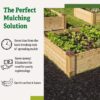 Recycled Rubber Walkway | Natural Looking Permanent Mulch Pathway Solution and Plants Vegetables & Flower Garden Barrier | Garden Edging Border Mat - 8' X 2' - Image 3