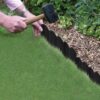 20PCS Garden Edging Border No Dig Landscape Edging Lawn Garden Fence Edgings Decorative Landscape Border 20Ft Landscaping Edging with 20 Stakes for Lawn Garden Flower Bed,The Yard,Lawn Edging（Black - Image 8