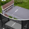 Garden Stool 10.2" Width, Garden Kneeler and Seat Load Cap 350 Lbs, Heavy Duty Gardening Stool with Extra Kneeling Pad, 2 Tool Pouches, Claw Gloves, Gift for Women Seniors, Brown - Image 4