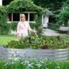 2Pcs Galvanized Raised Garden Bed Kit, Galvanized Planter Oval Large Metal Raised Garden Boxes Outdoor for Vegetables… - Image 6
