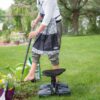 Garden Rocker Rolling Seat with Height Adjustable Work Seat Stool and Patented Rocking Wheels | Made in USA | Model GB1300 - Image 3