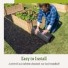 Recycled Rubber Walkway | Natural Looking Permanent Mulch Pathway Solution and Plants Vegetables & Flower Garden Barrier | Garden Edging Border Mat - 8' X 2' - Image 8