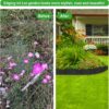 20PCS Garden Edging Border No Dig Landscape Edging Lawn Garden Fence Edgings Decorative Landscape Border 20Ft Landscaping Edging with 20 Stakes for Lawn Garden Flower Bed,The Yard,Lawn Edging（Black - Image 6