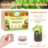 50 Pcs 30Mm Seed Starter Peat Pellets Pods for Seedlings- Compressed Seed Starting Pellets Seed Starter Pods Plugs Soil Peat Pods for Starting Seeds, Garden Planting Herb Flower Vegetables - Image 2