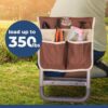 Garden Stool 10.2" Width, Garden Kneeler and Seat Load Cap 350 Lbs, Heavy Duty Gardening Stool with Extra Kneeling Pad, 2 Tool Pouches, Claw Gloves, Gift for Women Seniors, Brown - Image 5