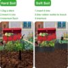 20PCS Garden Edging Border No Dig Landscape Edging Lawn Garden Fence Edgings Decorative Landscape Border 20Ft Landscaping Edging with 20 Stakes for Lawn Garden Flower Bed,The Yard,Lawn Edging（Black - Image 5