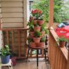 5 Tier Tower Stackable Planter, Strawberry Planter, Vertical Gardening Indoor/Outdoor Planters, Herb Planter for Growing Flowers, Vegetables and Succulents (Brick Red) - Image 7