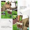 Garden Stool 10.2" Width, Garden Kneeler and Seat Load Cap 350 Lbs, Heavy Duty Gardening Stool with Extra Kneeling Pad, 2 Tool Pouches, Claw Gloves, Gift for Women Seniors, Brown - Image 8