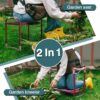Foldable Garden Kneeler and Seat，Portable Garden Kneeler Stool - Heavy Duty Garden Bench, Durable Garden Stool, Comfortable EVA Foam Cushion - Ideal for Women'S Gardening， Camping... - Image 6