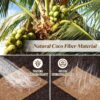 Natural Mulch for Landscaping 120" X 6.3", Coconut Fiber Mulch Mat Roll with 16 U-Shaped Steel Stakes, Garden Edging Border Mat Natural Looking Permanent Mulch Barrier for Plants Vegetables & Flowers - Image 4