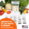 15,000 Non GMO Heirloom Vegetable Seeds for Planting Vegetables and Fruits (32 Variety Pack) - Gardening Seed Starter Kit, Survival Gear Food, Gardening Gifts, Prepper Supplies - Image 2