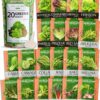 10,000+ Heirloom Lettuce Seeds for Planting Indoors - 95% Germination, Non-Gmo Greens Seeds, (20 Varieties): Kale, Spinach, Butter, Oak, Romaine Bibb & More - Lettuce Seeds for Hydroponic