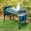 Garden Kneeler and Seat, Heavy Duty Garden Stool with EVA Foam Kneeling Pad, Foldable Gardening Bench with 2 Tool Pouches, 2-In-1 Portable Gardening Supplies, Idea Gifts for Women Men Seniors - Image 3