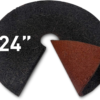 Tree Mulch Double Sided Natural Look Two Colors in One – Single Ring-Recycled Heavy Duty, 24" Brown