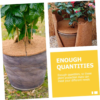 5Pcs Coconut Palm Gasket Mulch Cover for Planter Plant Cover Mulch Mat Tree Mulch Ring Mats Tree Protectors Fiber Mulch Ring Disc Plant Cover Potted Plant Vegetable Coir - Image 4