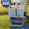 Garden Stool 10.2" Width, Garden Kneeler and Seat Load Cap 350 Lbs, Gardening Gift Heavy Duty with Extra Kneeling Pad, 2 Tool Pouches, Claw Gloves, Blue - Image 6